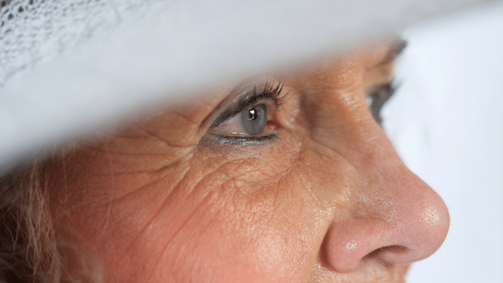 Close up of a woman's eyes